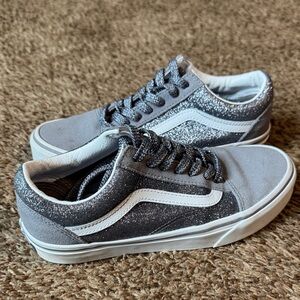 Vans Old Skool WMNS Glitter Gunmetal Grey